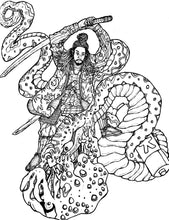 Load image into Gallery viewer, Black Samurai Coloring Book - KamonSherriff

