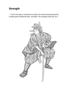 Black Samurai Coloring Book - KamonSherriff