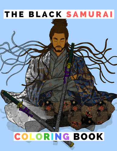 Black Samurai Coloring Book - KamonSherriff