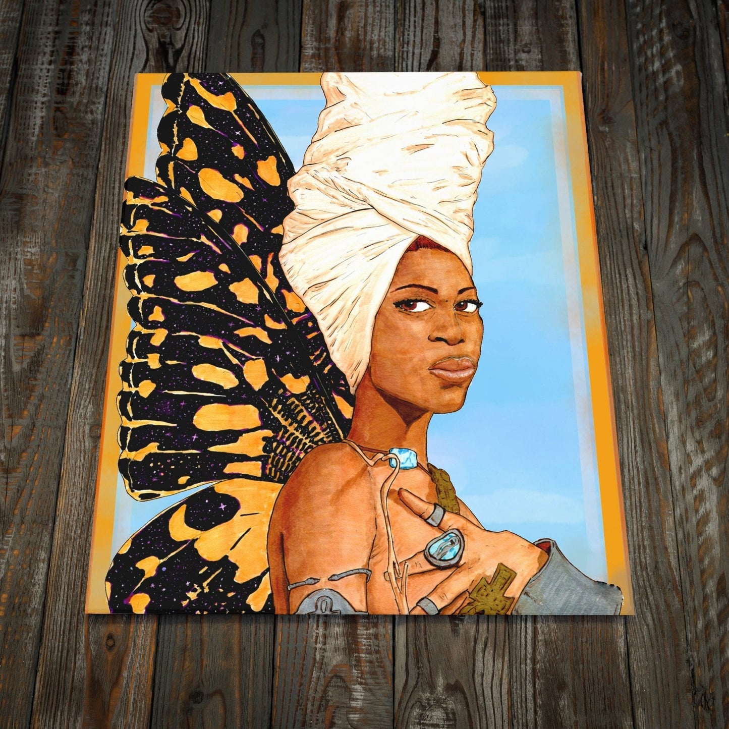 Original Art Print - "Erykah Badu" - KamonSherriff