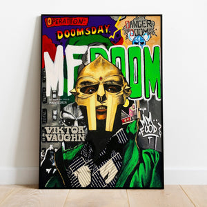 Original Art Print - "MF DOOM" - KamonSherriff