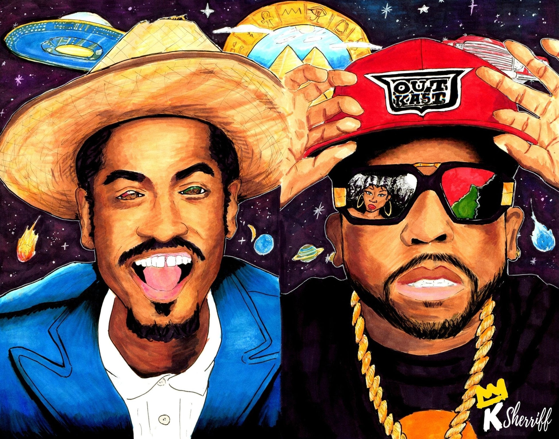Original Art Print - "OutKast" - KamonSherriff
