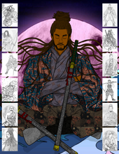 Load image into Gallery viewer, Black Samurai Coloring Book
